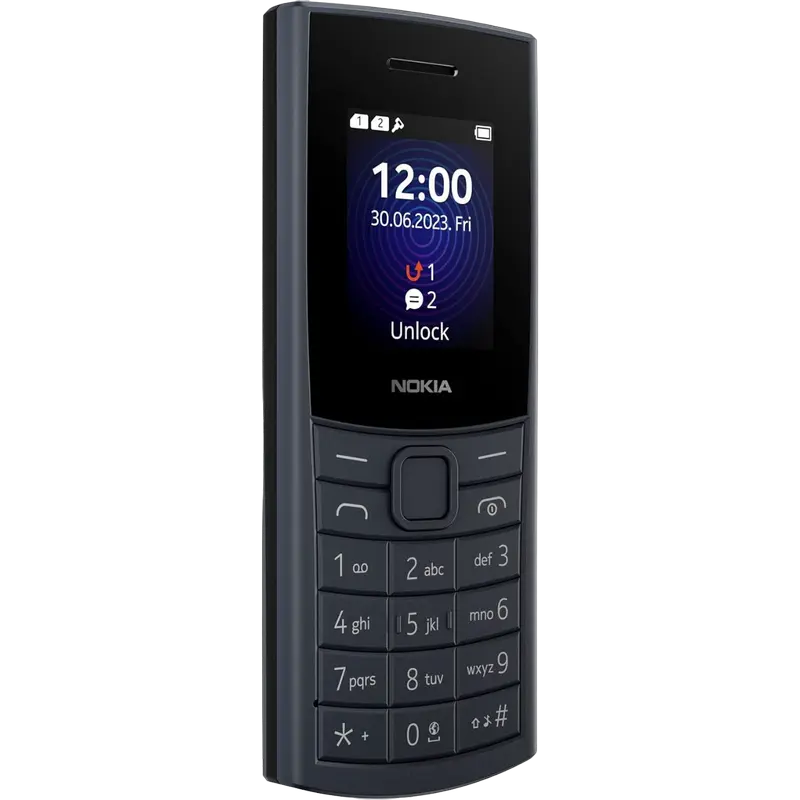 Мобильный телефон Кнопочный Nokia 110 4G (2024) Темно-синий