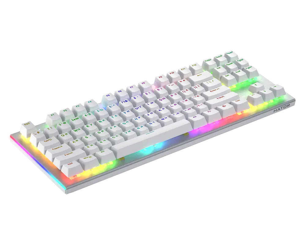 Tastatură HATOR Gravity X TKL Mecanic Alb
