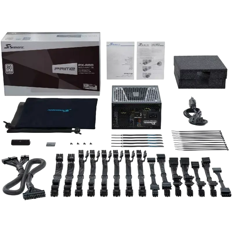 Tip Блок питания для компьютеров Seasonic Prime PX-850 ATX Черный