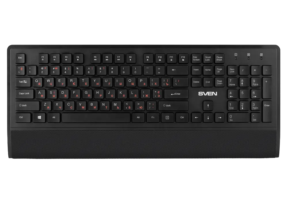 Клавиатура, мышь и коврик для мыши SVEN KB-C3800W Мембрана Черный