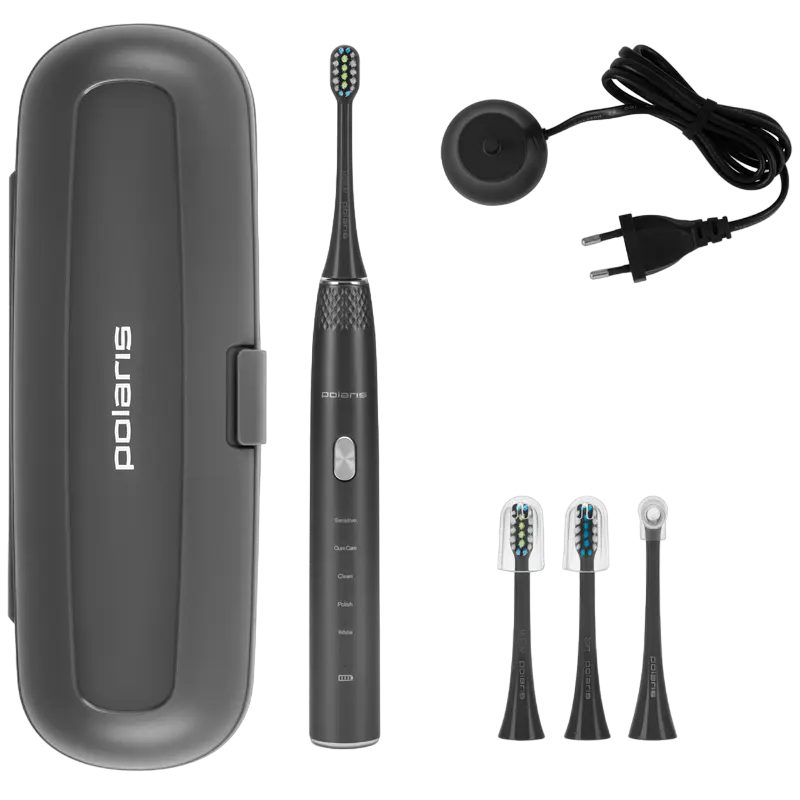Электрическая звуковая зубная щетка Для взрослых Polaris PETB 0701 TC Графитовый