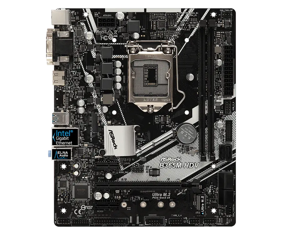 Материнская плата ASRock B365M-HDV LGA1151 Micro-ATX