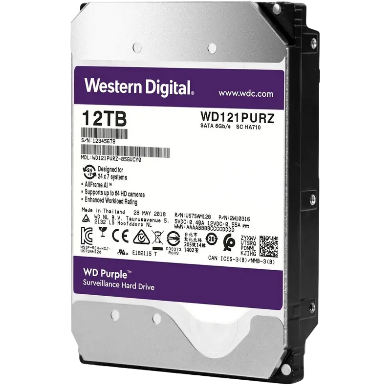 Жесткий диск Western Digital WD Purple WD Purple™ 12 ТБ