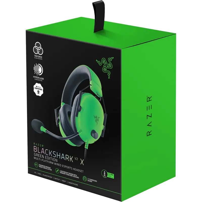 Наушники Razer BlackShark V2 X Зелёный