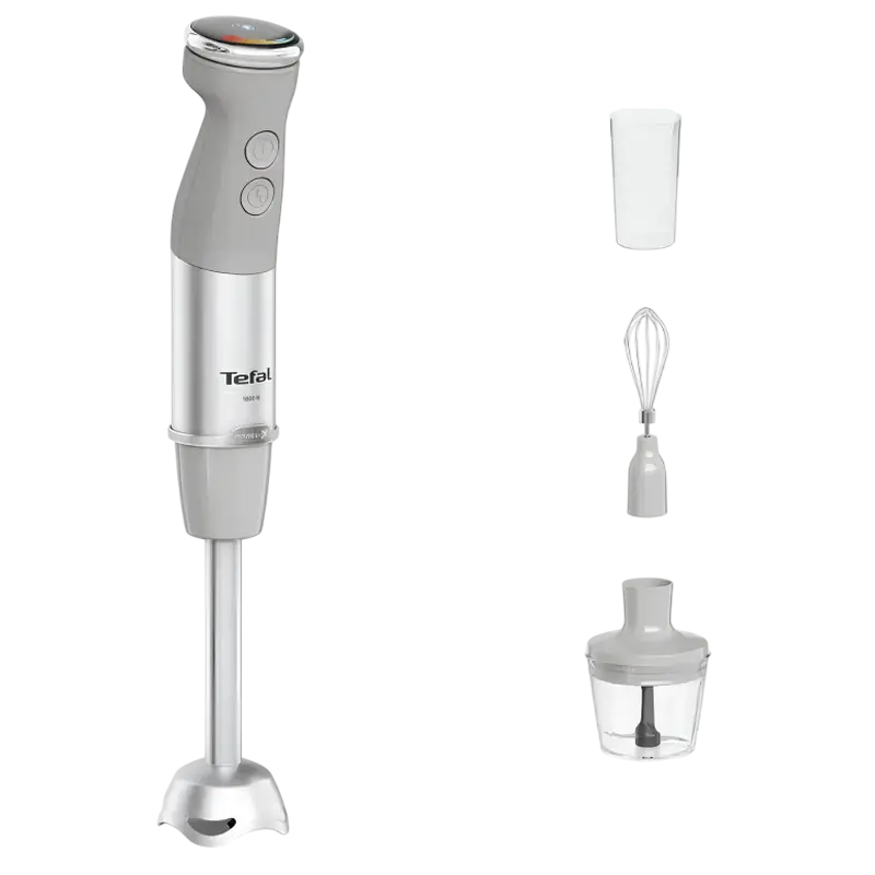 Blender de mână Tefal Quickchef+ HB673B30 Gri
