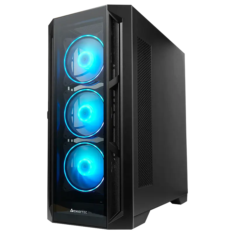 Компьютерный корпус Chieftec GA-01B-TG-OP Midi-Tower Черный