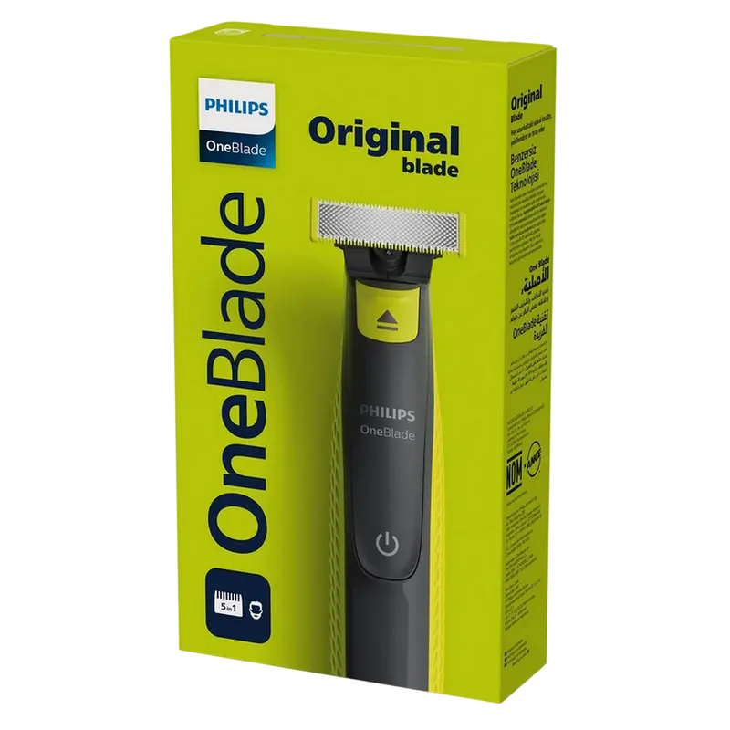 Мужской Триммер Philips OneBlade Черный | Зелёный