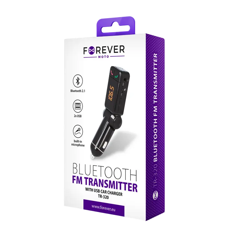 FM-модулятор Forever TR-320 Черный