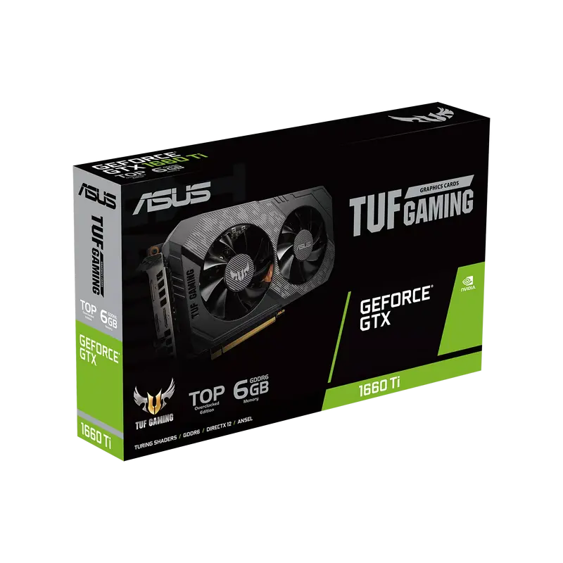 Видеокарта ASUS TUF Gaming GeForce GTX 1660 Ti EVO TOP