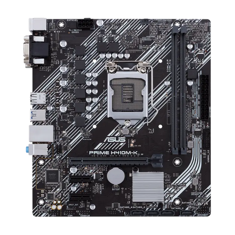 Материнская плата ASUS PRIME H410M-K LGA1200 Micro-ATX