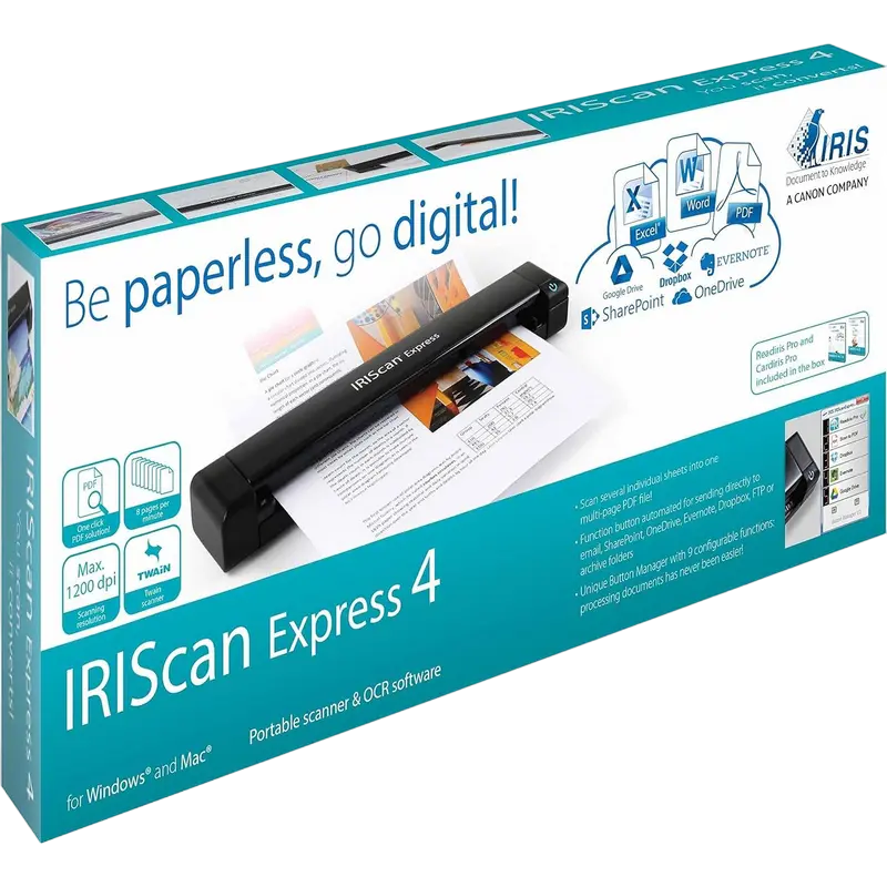 Сетевой Canon IRIScan Express 4 A4 Черный