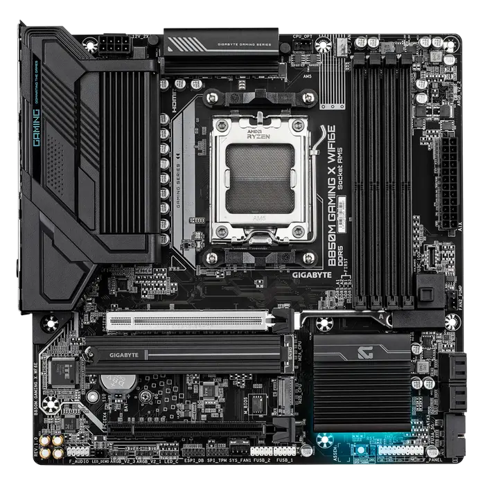 Материнская плата Gigabyte B850M GAMING X WF6E, AM5, AMD B850, Micro-ATX