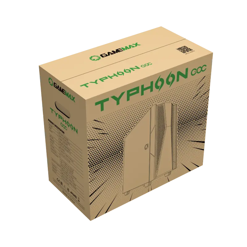 Компьютерный корпус Gamemax TYPHOON COC Midi-Tower Черный