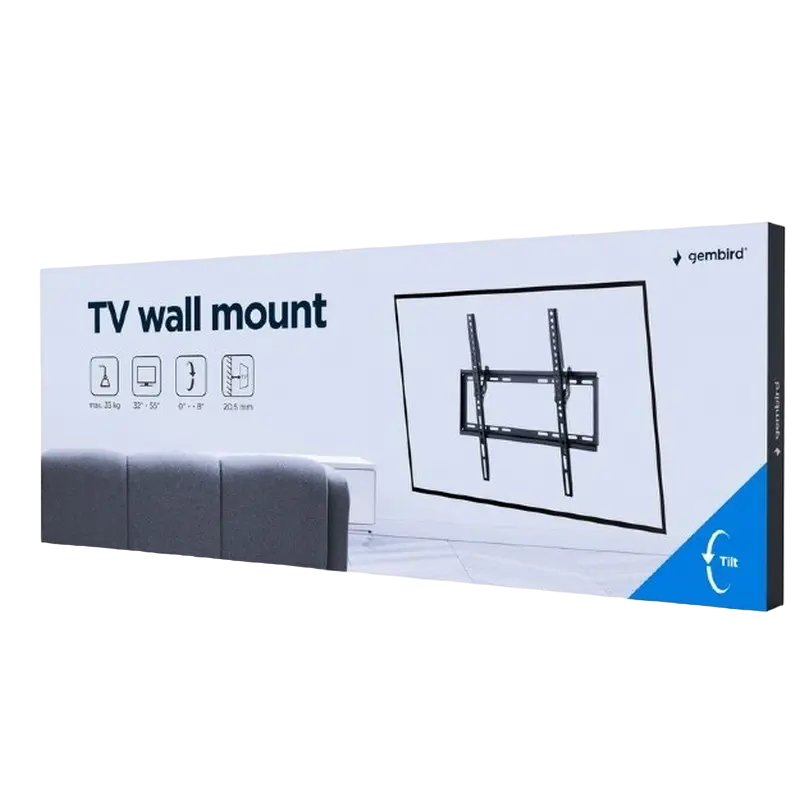 Кронштейн для телевизора Gembird WM-55T-03 Черный