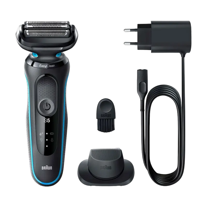 Электробритва мужская Braun Series 5 50-M1200s Flex Wet&Dry Черный | Мятный