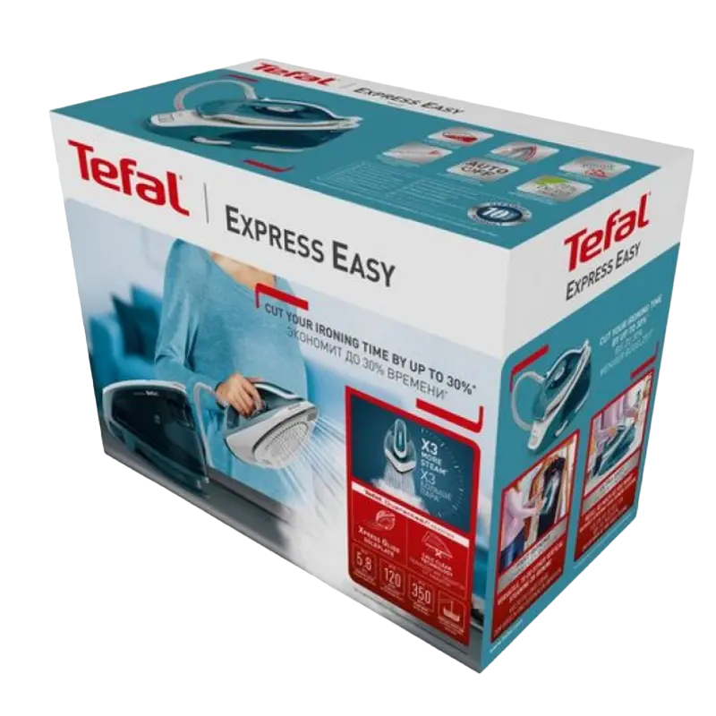 Утюг с парогенератором Tefal SV6131E0 Голубой