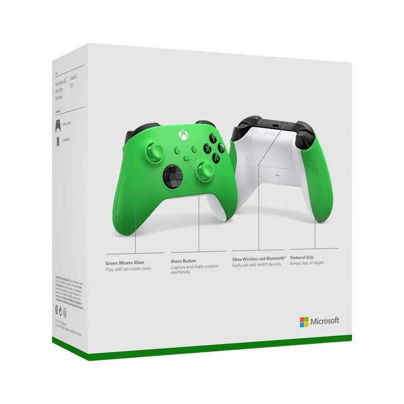 Gamepad Microsoft Series Wireless Controller Verde