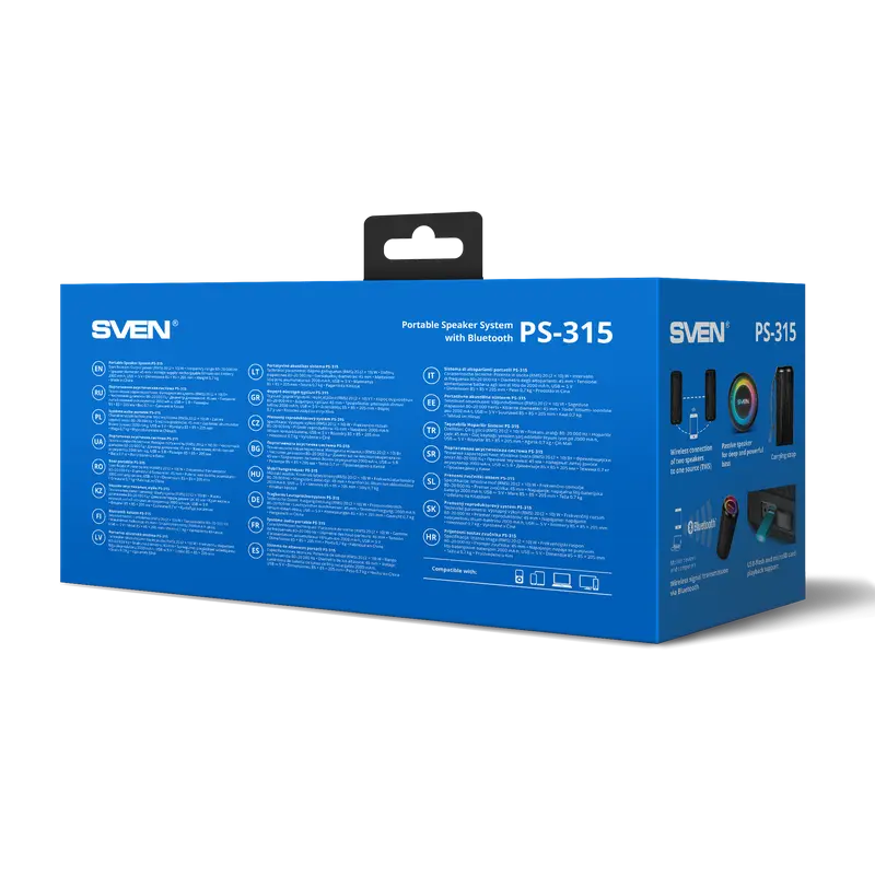 Портативная колонка SVEN PS-315 Чёрный