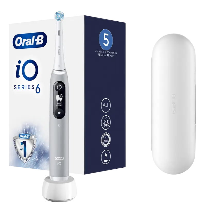 Periuță de dinți electrică Pentru adulți Braun iO 6 Grey Opal