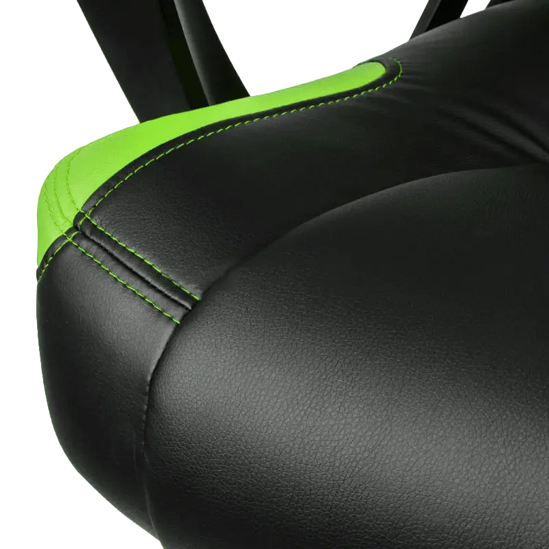 Игровое кресло Gamemax GCR07 Искусственная кожа Черный/Зеленый