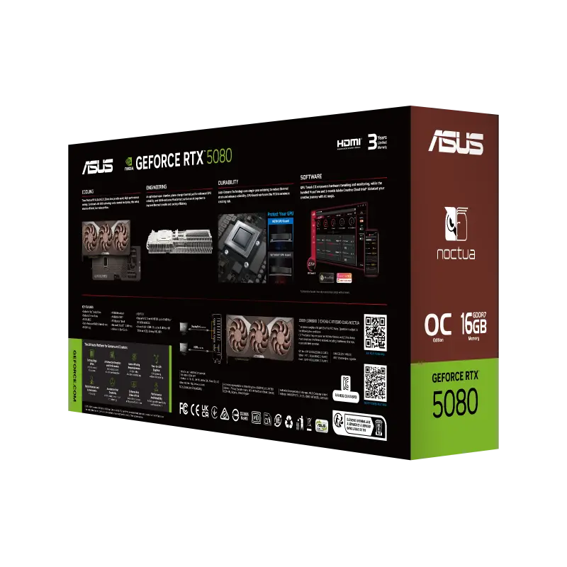 Видеокарта ASUS GeForce RTX 5080 NOCTUA OC