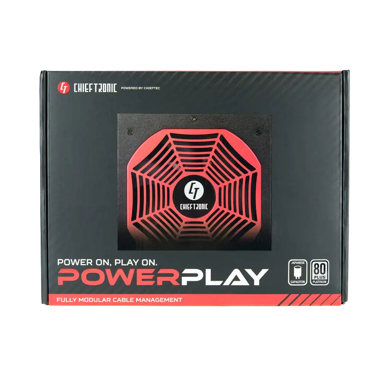 Tip Блок питания для компьютеров Chieftec GPU-1200FC PowerPlay Platinum Series ATX Черный