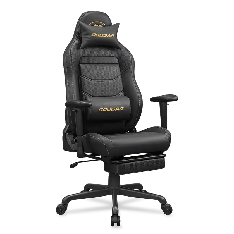 Игровое кресло Cougar Explore Neo ПВХ Кожа Черный | Золотистый