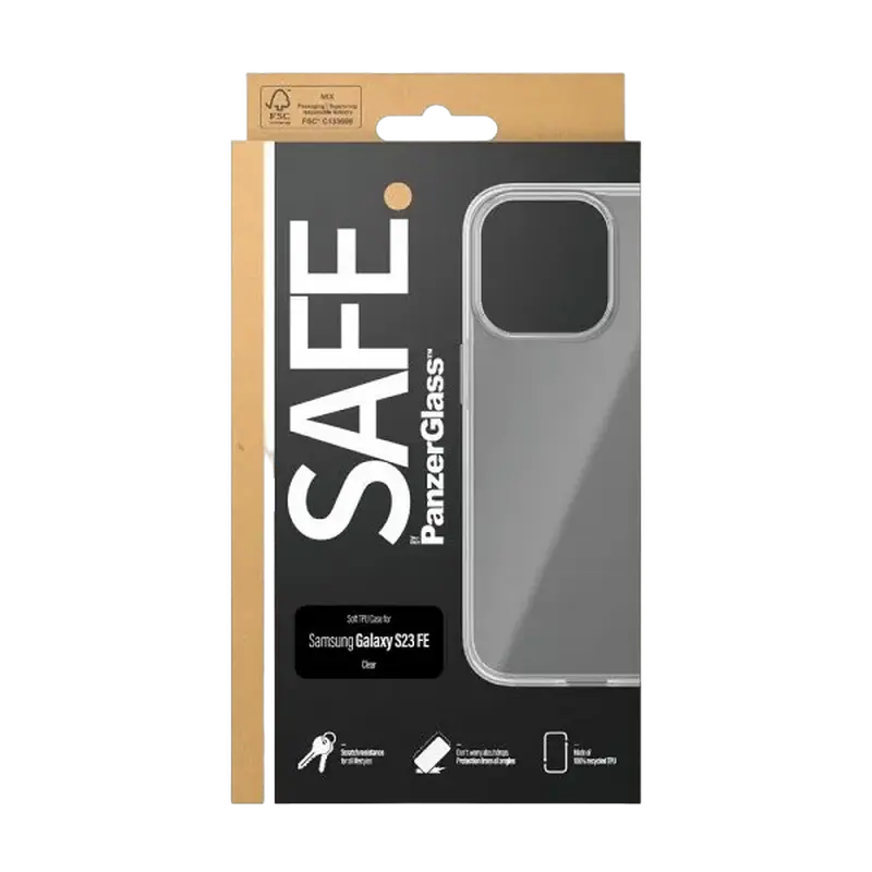 Чехол PanzerGlass Samsung Galaxy S23 FE Safe Ultra-Wide Fit SAFE. Прозрачный