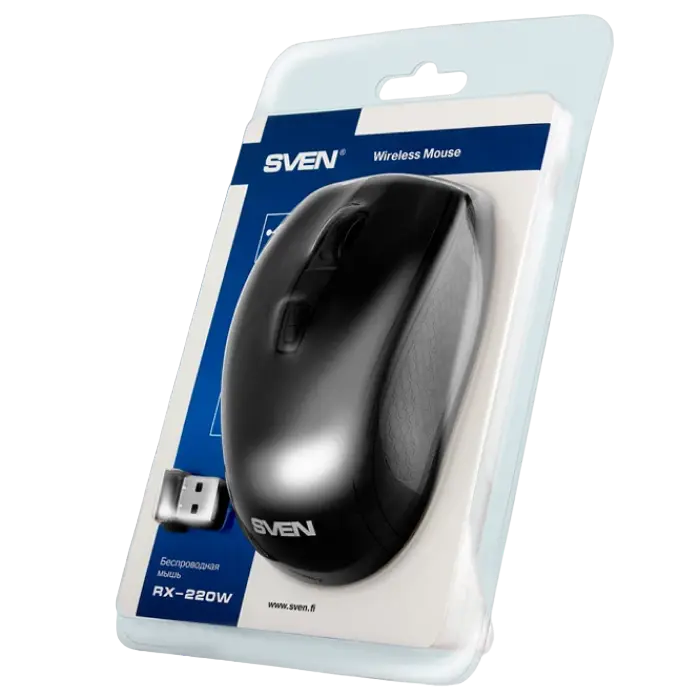 Беcпроводная мышь SVEN RX-220W Беспроводное Чёрный