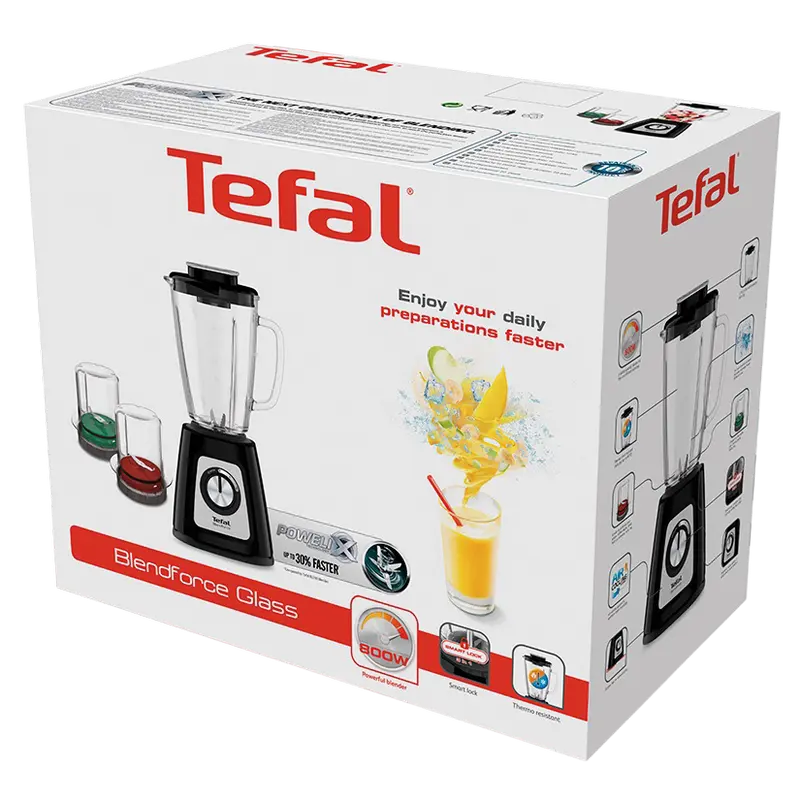 Blender staționar Tefal BlendForce 2 BL438831 Negru