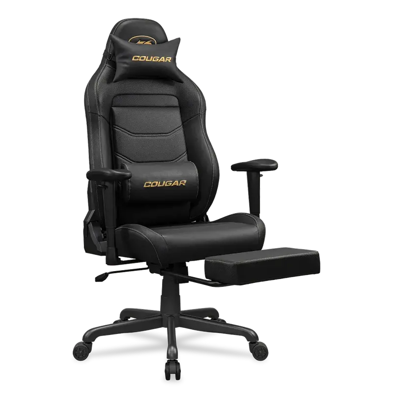 Игровое кресло Cougar Explore Neo ПВХ Кожа Черный | Золотистый