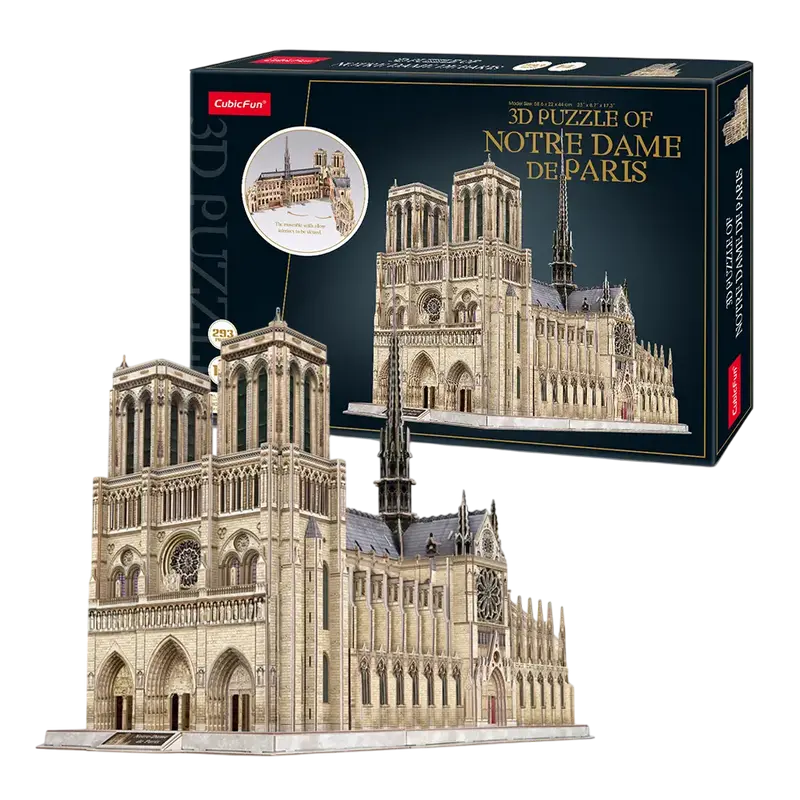 Puzzle 3D CubicFun Notre Dame de Paris Bej