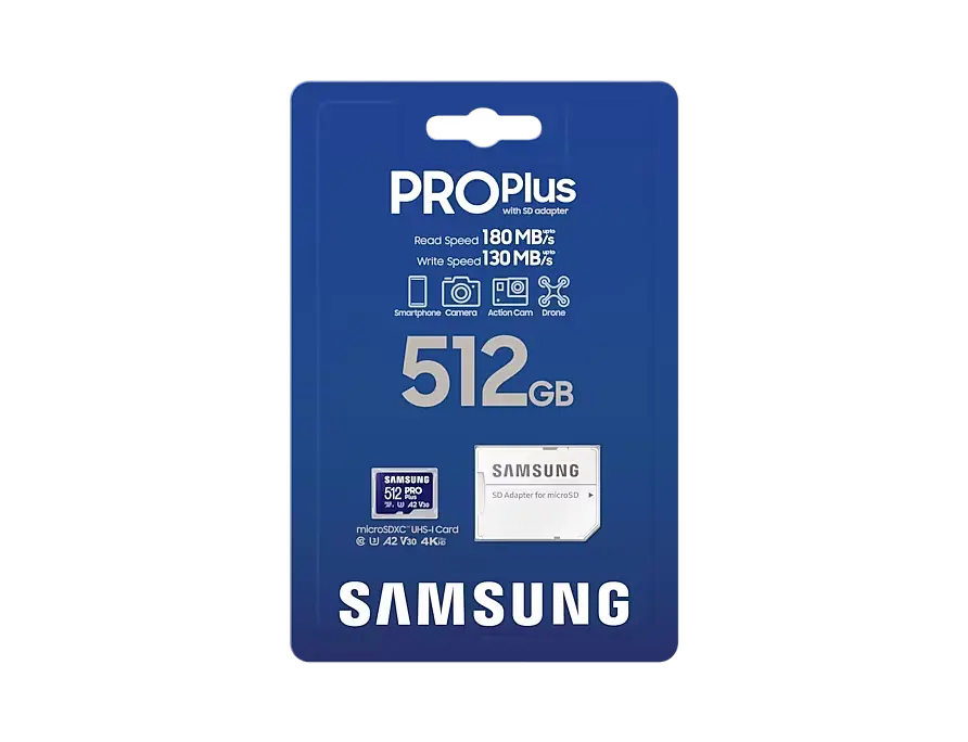 Карта памяти Samsung PRO Plus MicroSD 512ГБ