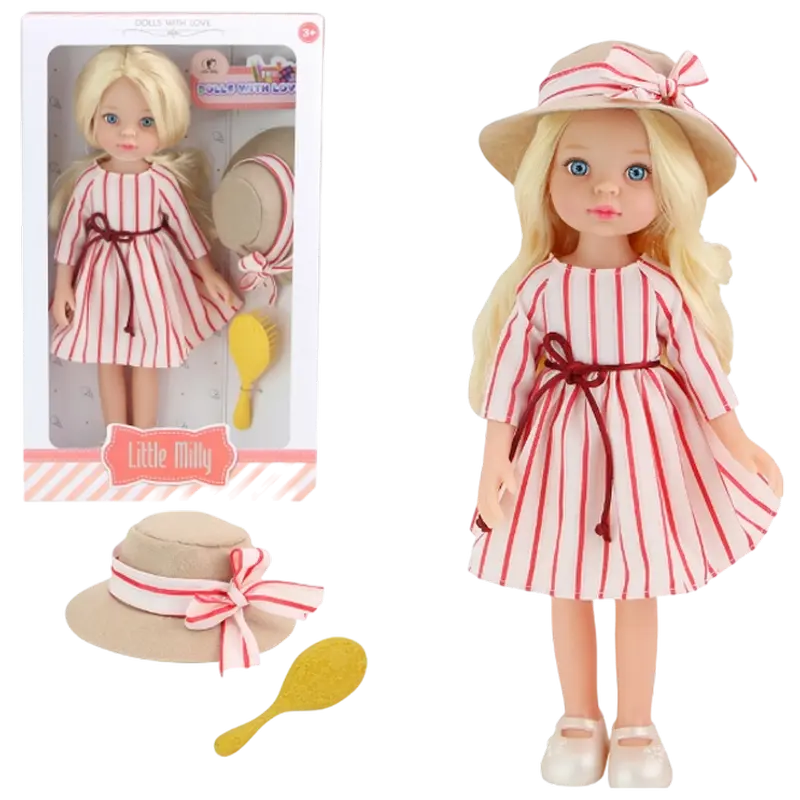 Essa Toys Little Milly - White Red Dress