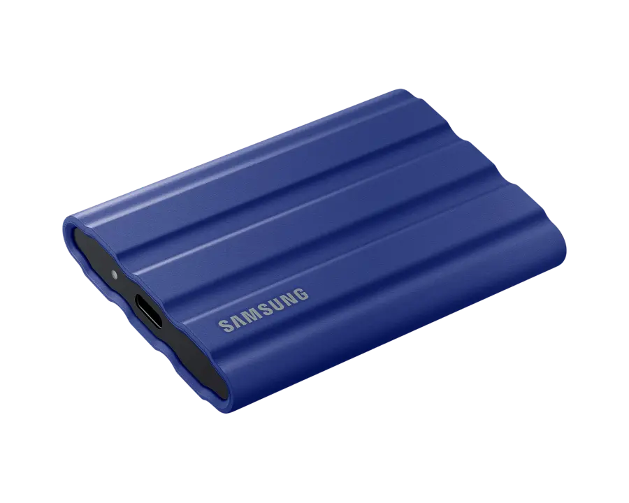 Внешний портативный SSD накопитель Samsung T7 Shield 2 ТБ Синий
