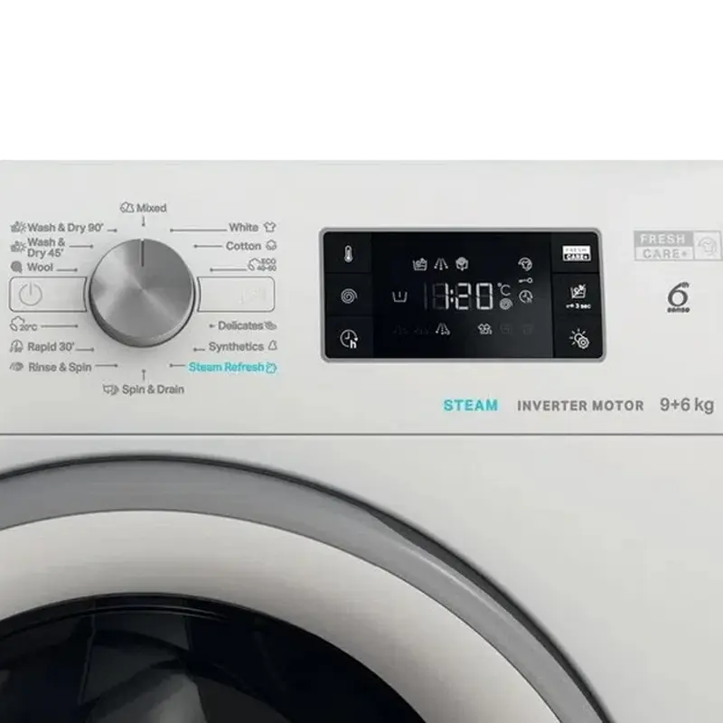 Стирально-сушильная машина Whirlpool FFWDB 964369 SV EE Белый