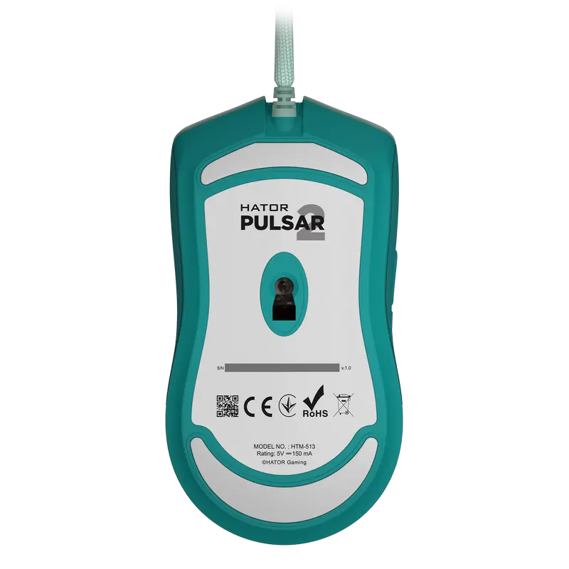 Игровая мышь HATOR Pulsar 2 Проводное Мятный