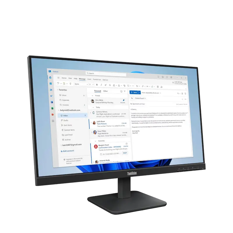 Монитор Lenovo ThinkVision S24-4e Чёрный
