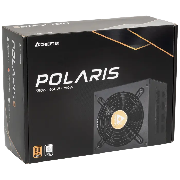 Tip Блок питания для компьютеров Chieftec PPS-650FC Polaris Series ATX Черный