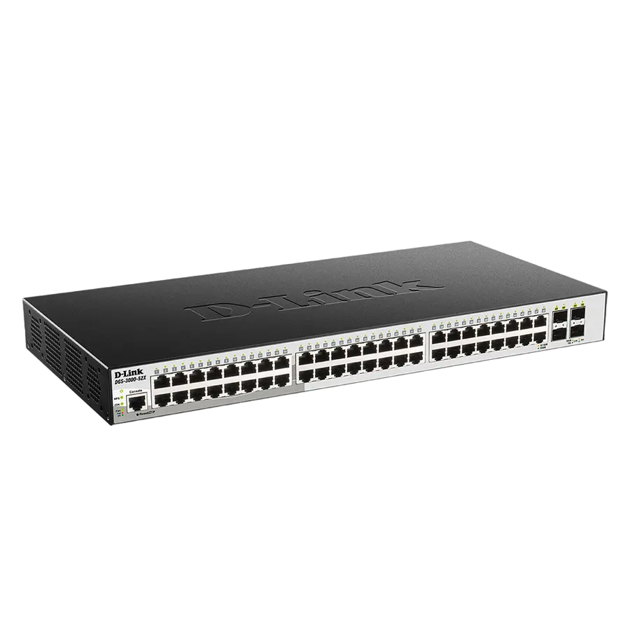Сетевой коммутатор D-Link DGS-3000-52X Черный