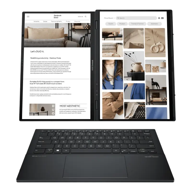 Laptop ASUS Zenbook DUO OLED UX8406MA Inkwell Gray