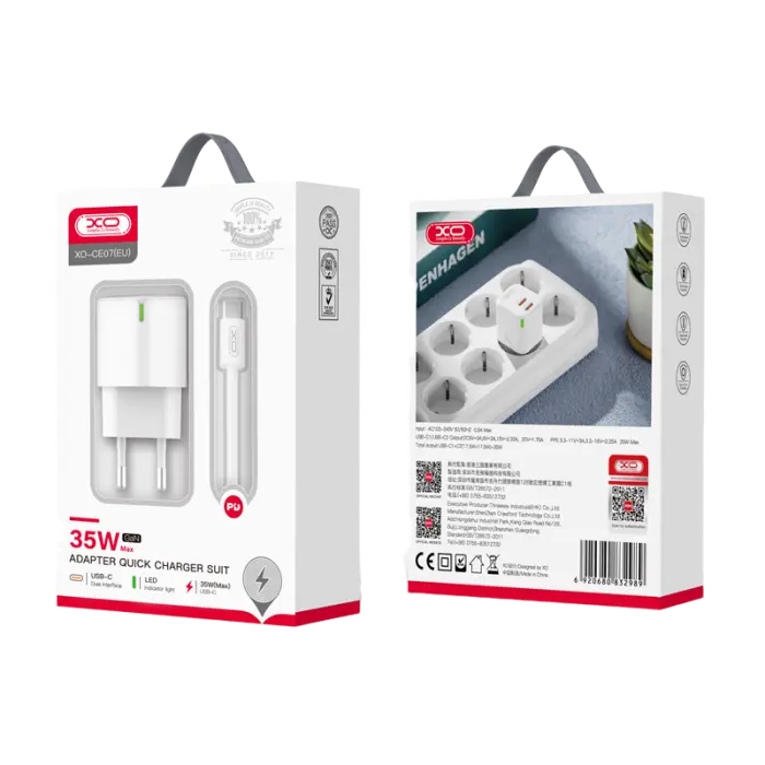 Încărcător XO CE07 Alb