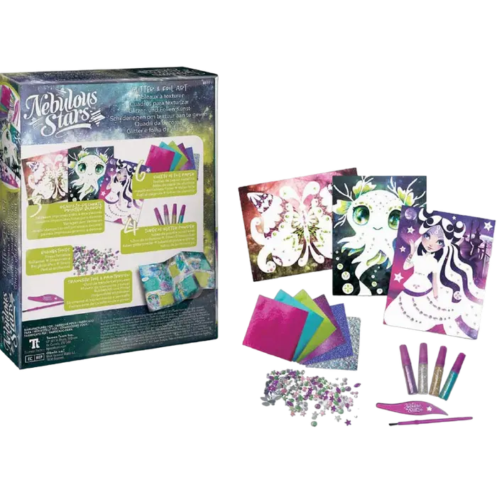 Nebulous Stars Glitter & Foil Art