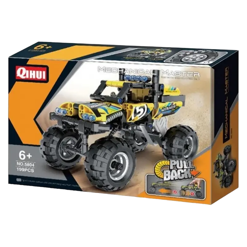 Конструктор iM.Master Pull Back Off-Road Vehicle Жёлтый