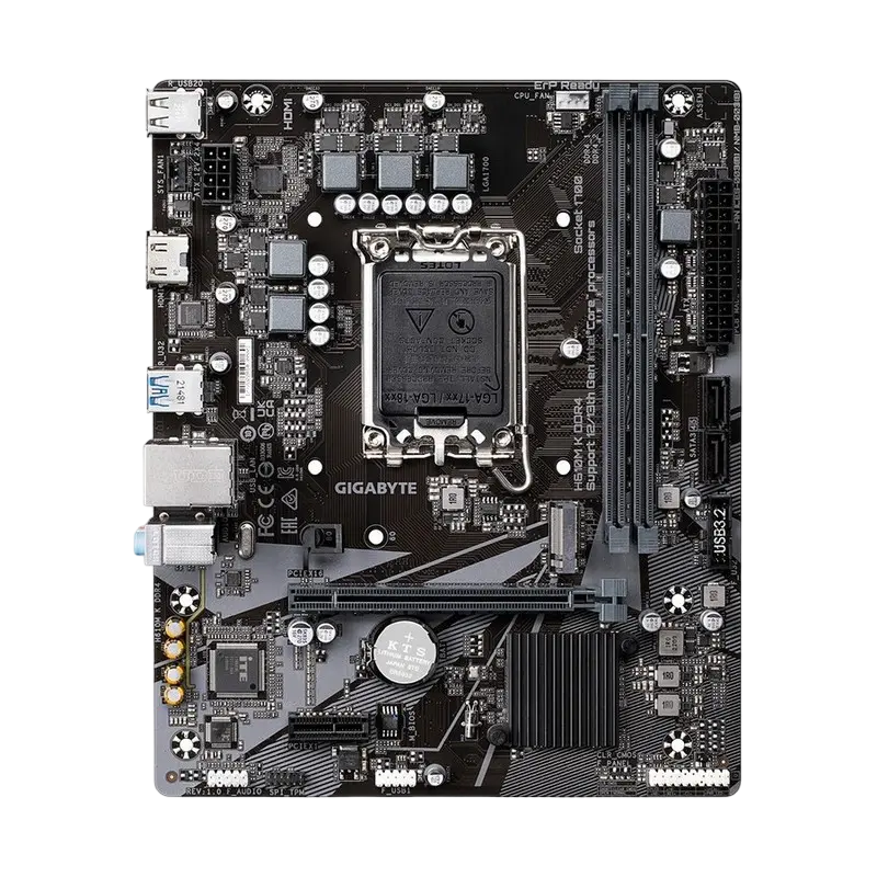 Материнская плата Gigabyte H610M K DDR4 LGA1700 Micro-ATX