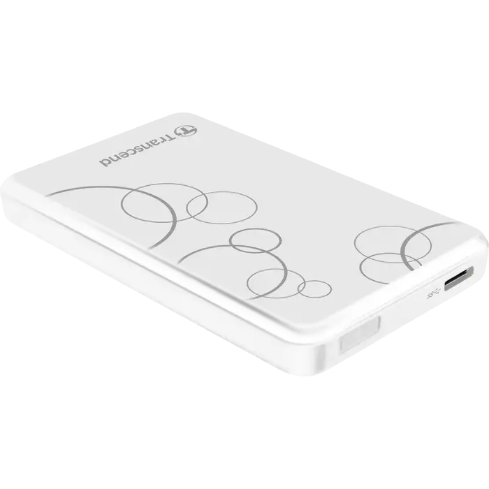Внешний портативный жесткий диск Transcend StoreJet 25A3 1 ТБ Белый