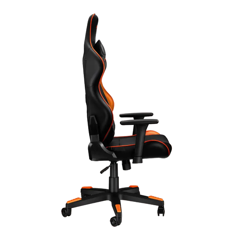 Scaun Gaming Canyon Deimos PU Piele Negru/Portocaliu