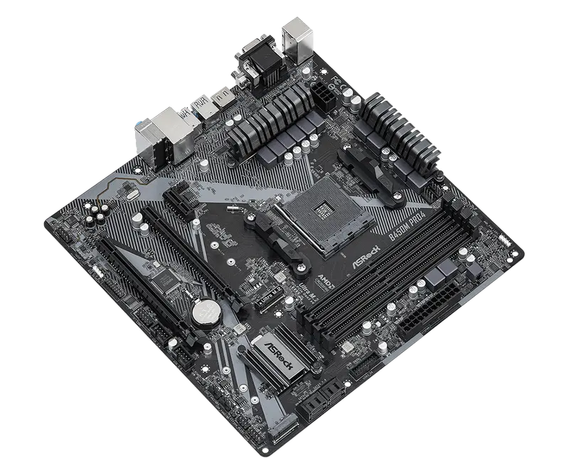 Материнская плата ASRock B450M PRO4 R2.0 AM4 Micro-ATX