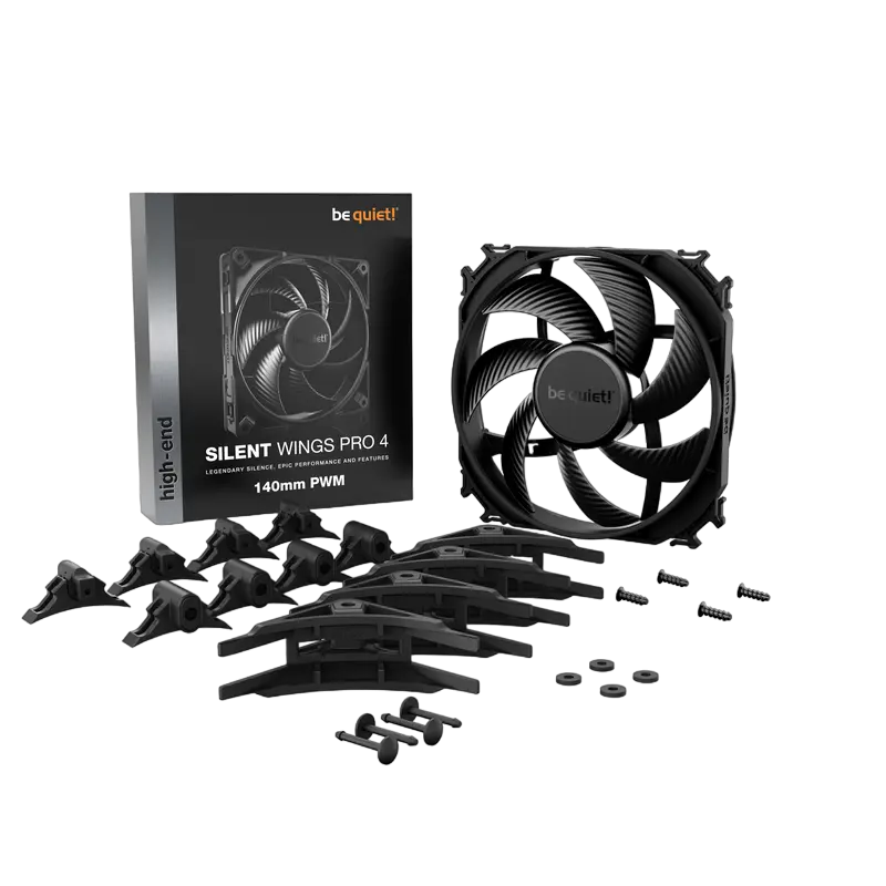 Вентилятор для ПК be quiet! Silent Wings Pro 4 PWM 140 мм Черный