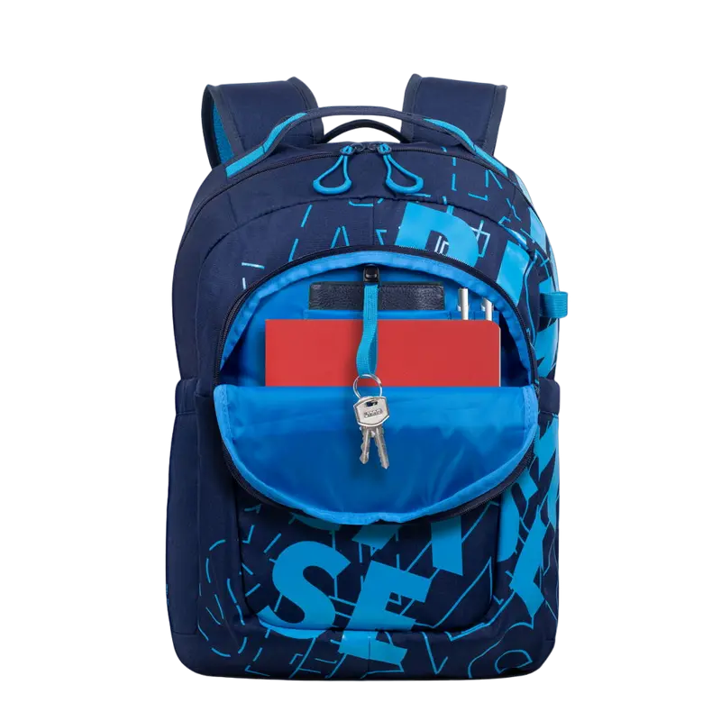 Rucsac zilnic Rivacase Heide Albastru închis/Albastru deschis